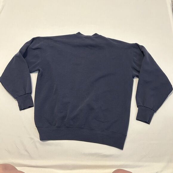 Vintage Nutmeg Dallas Cowboys Sweatshirt Navy VTG Football NFL Large Made In USA - Picture 11 of 13